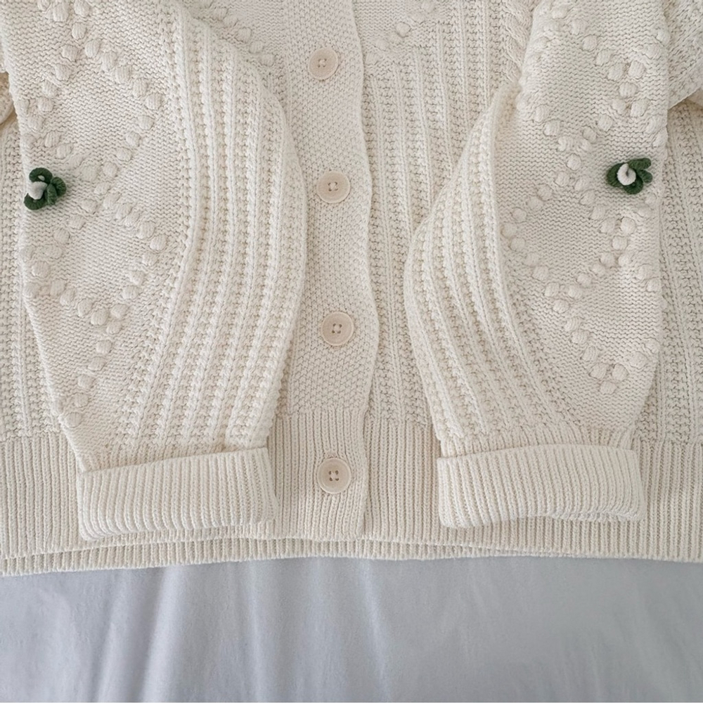 Talbots | Floral Cardigan Sweater | Sz Petite XL | NWOT - Picture 5 of 11